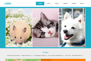 网站建站模板:宠物生活馆
