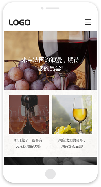 网站建站模板:红酒销售公司