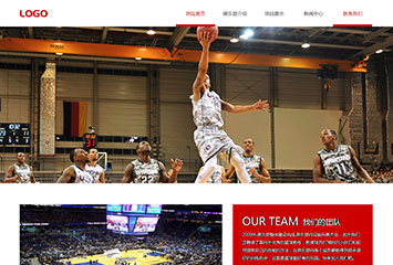 网站建站模板:篮球俱乐部