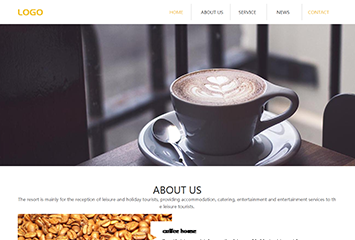 网站建站模板:外贸咖啡