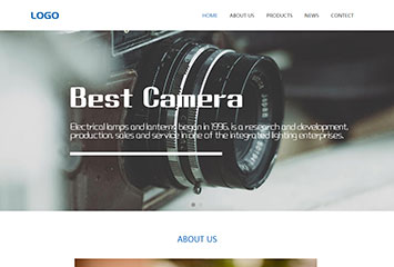 网站建站模板:外贸相机