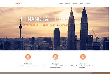 网站建站模板:金融服务公司