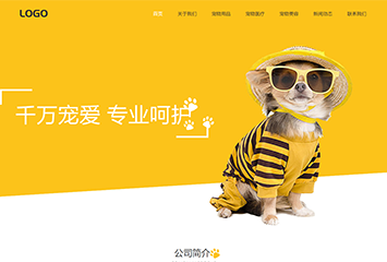网站建站模板:咪蒙宠物有限公司